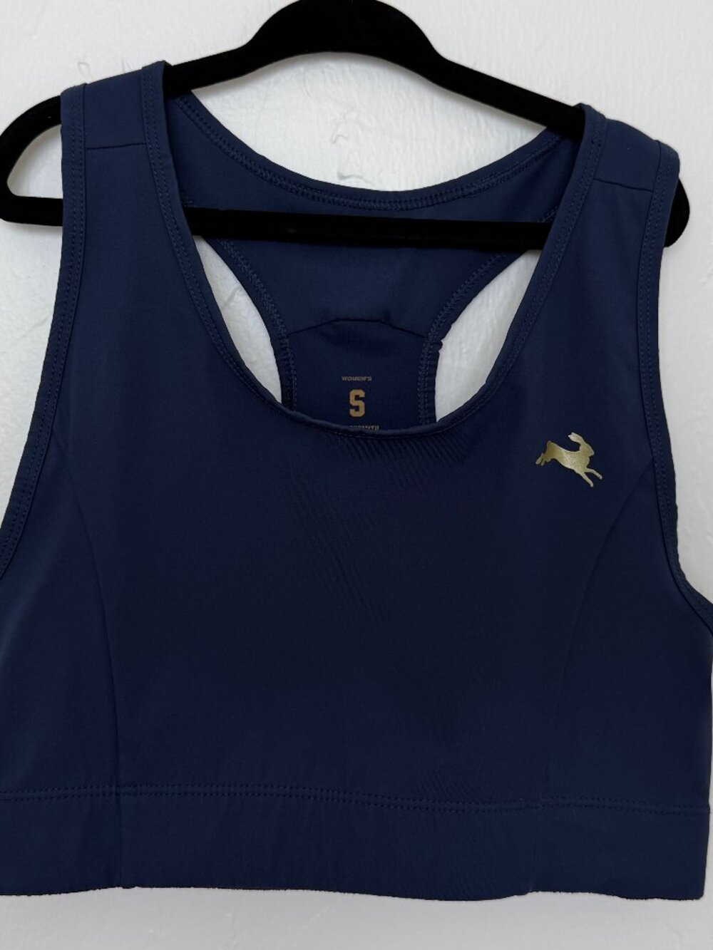Tracksmith Bra in Navy, Sz S